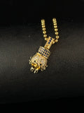 Set Cadena + Dije Cabeza Tio R Oro Laminado