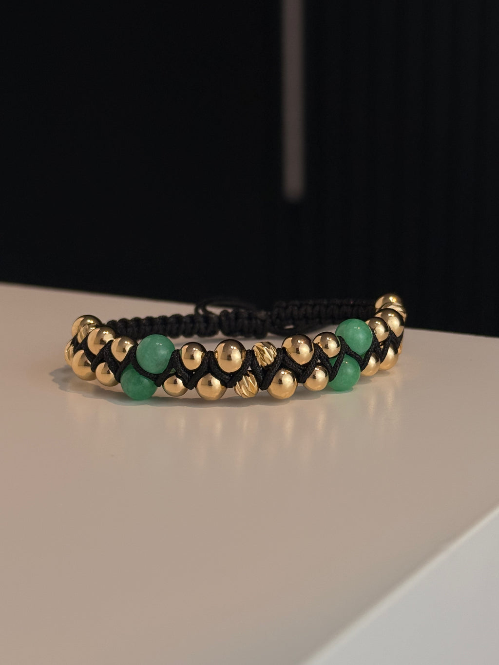 Pulsera Z 3Balines Morralla Oro Laminado