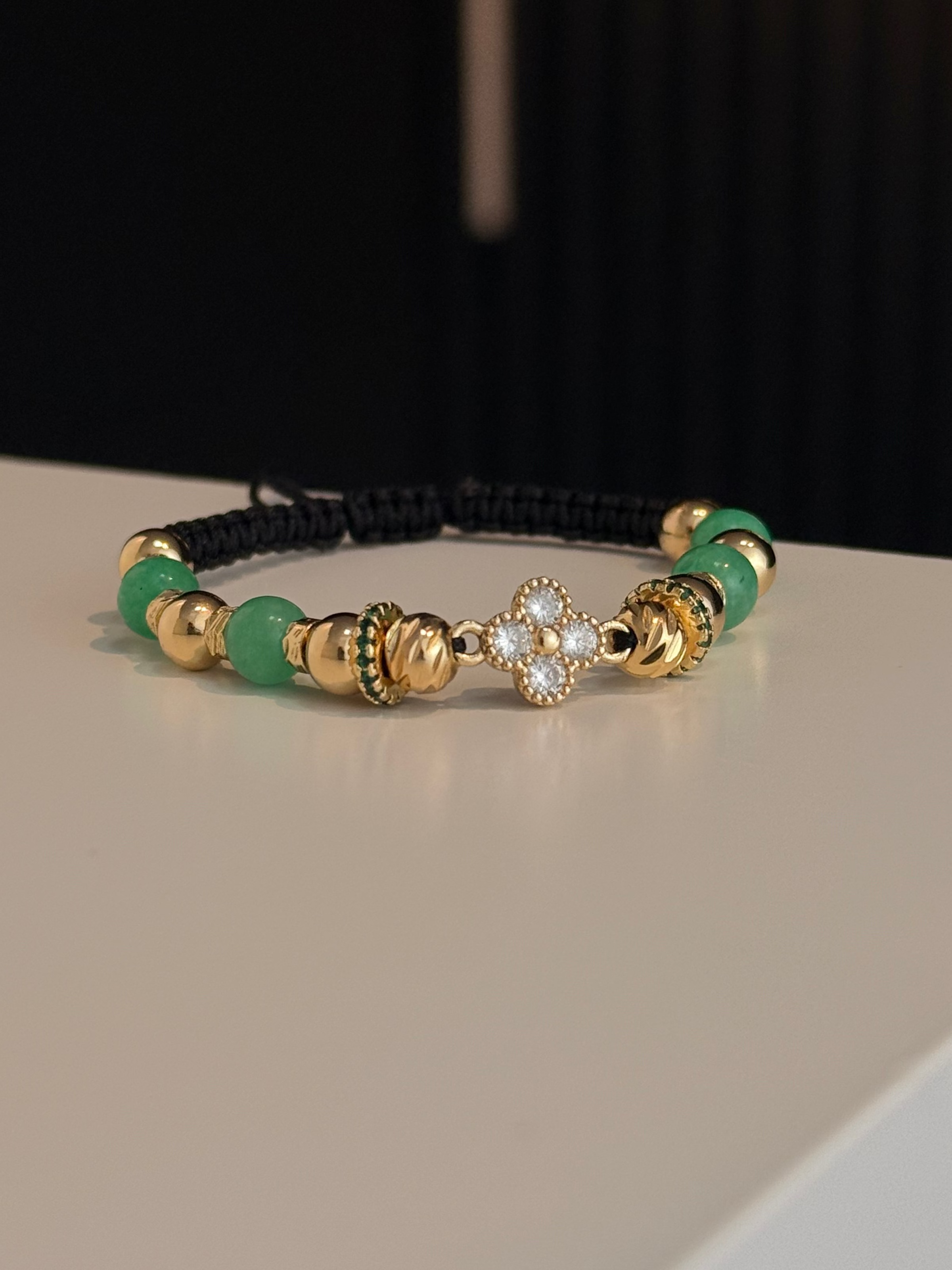Pulsera Flor Morralla Oro Laminado