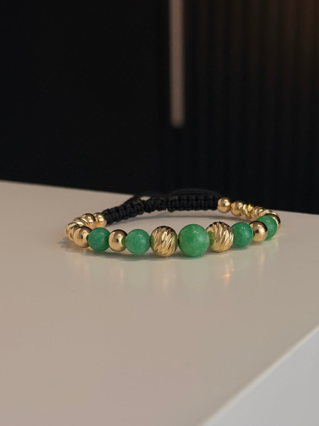 Pulsera Escalera Morralla Oro laminado