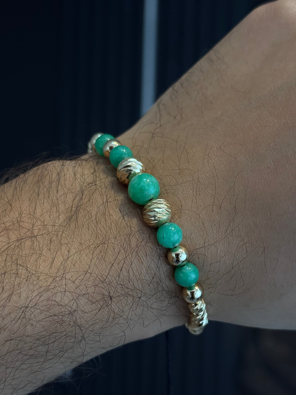 Pulsera Escalera Morralla Oro laminado