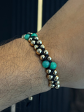 Pulsera Z 3Balines Morralla Oro Laminado