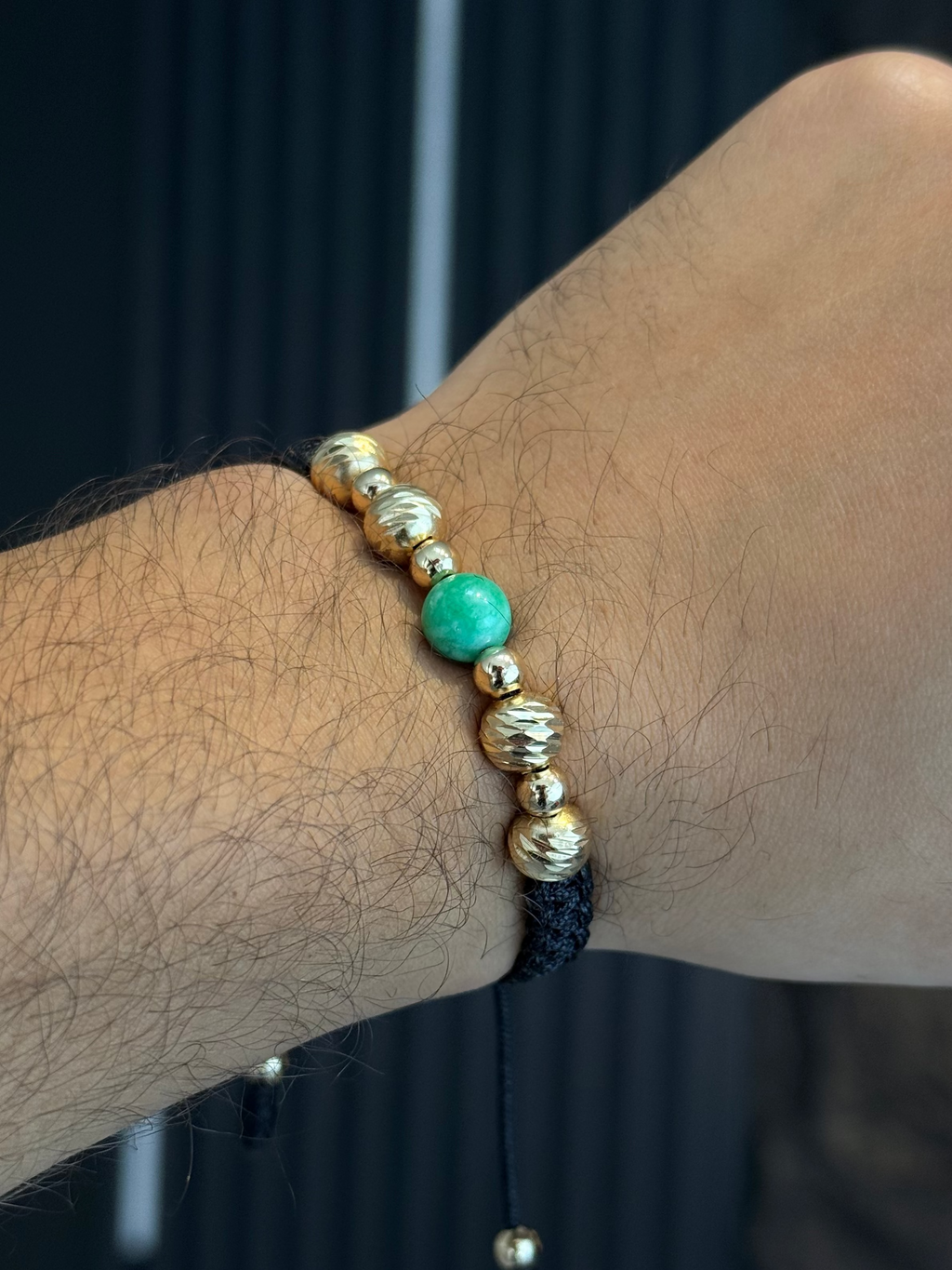 Pulsera 4-8 Morralla Grande Oro Laminado