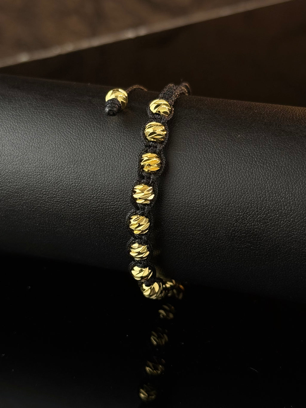 Pulsera Tejida Balines Rodio