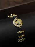 Pulsera Panter 3 tejidos Rodio
