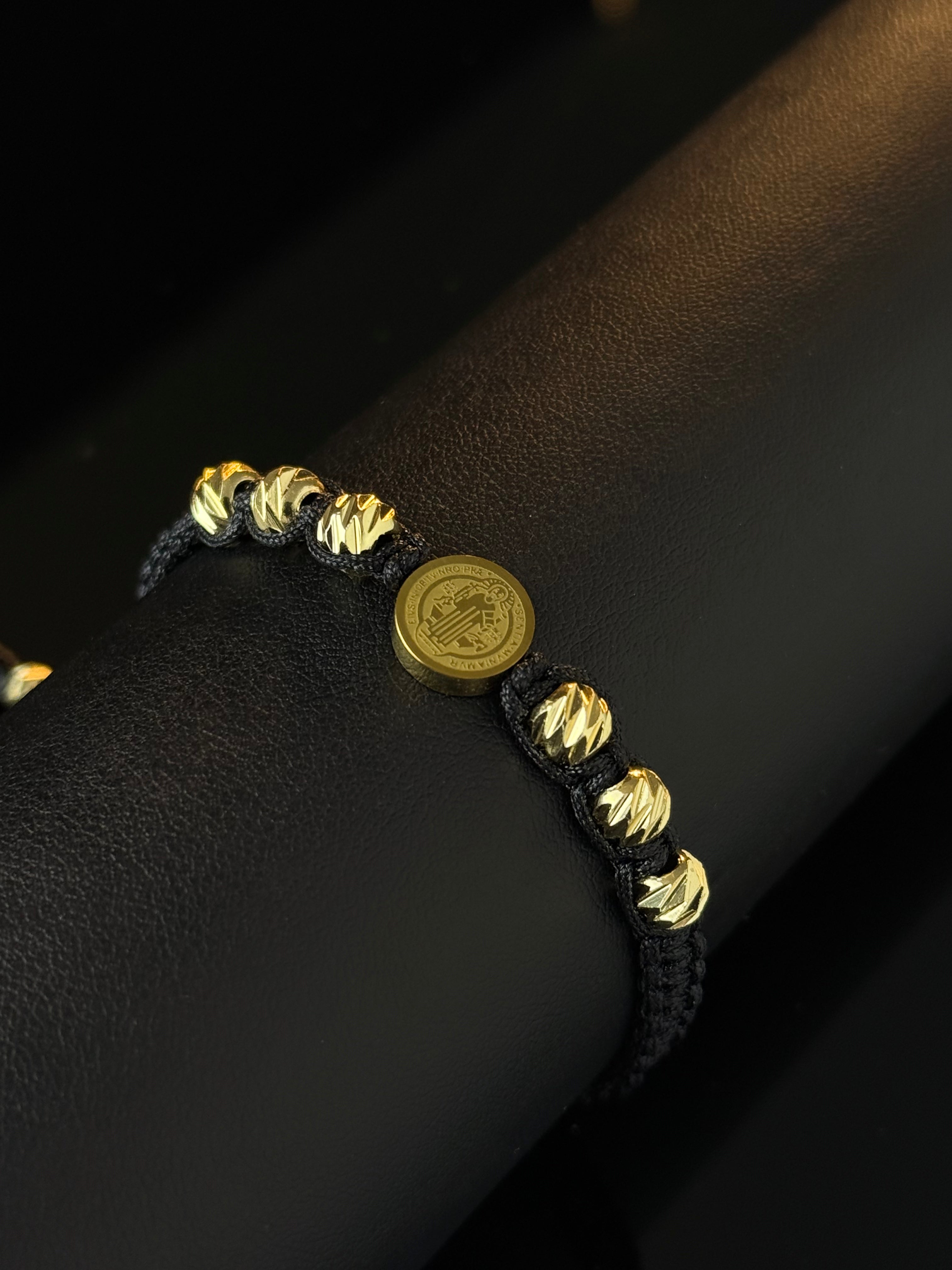 Pulsera San Benito Tejido 3 Rodio