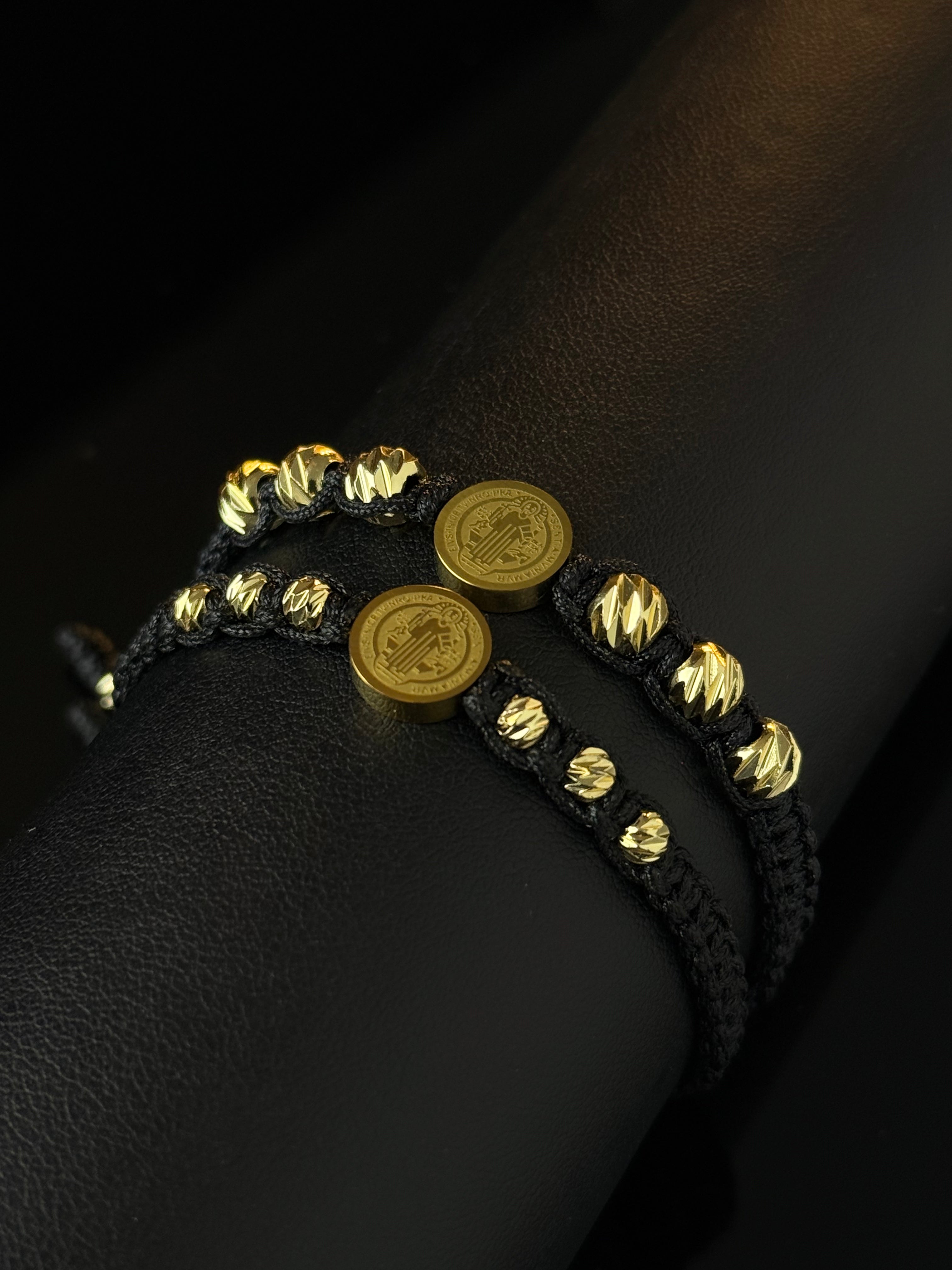 Pulsera San Benito Tejido 3 Rodio