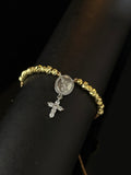 Pulsera Proteccion Colgante Rodio