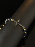 Pulsera Cruz Circones Rodio