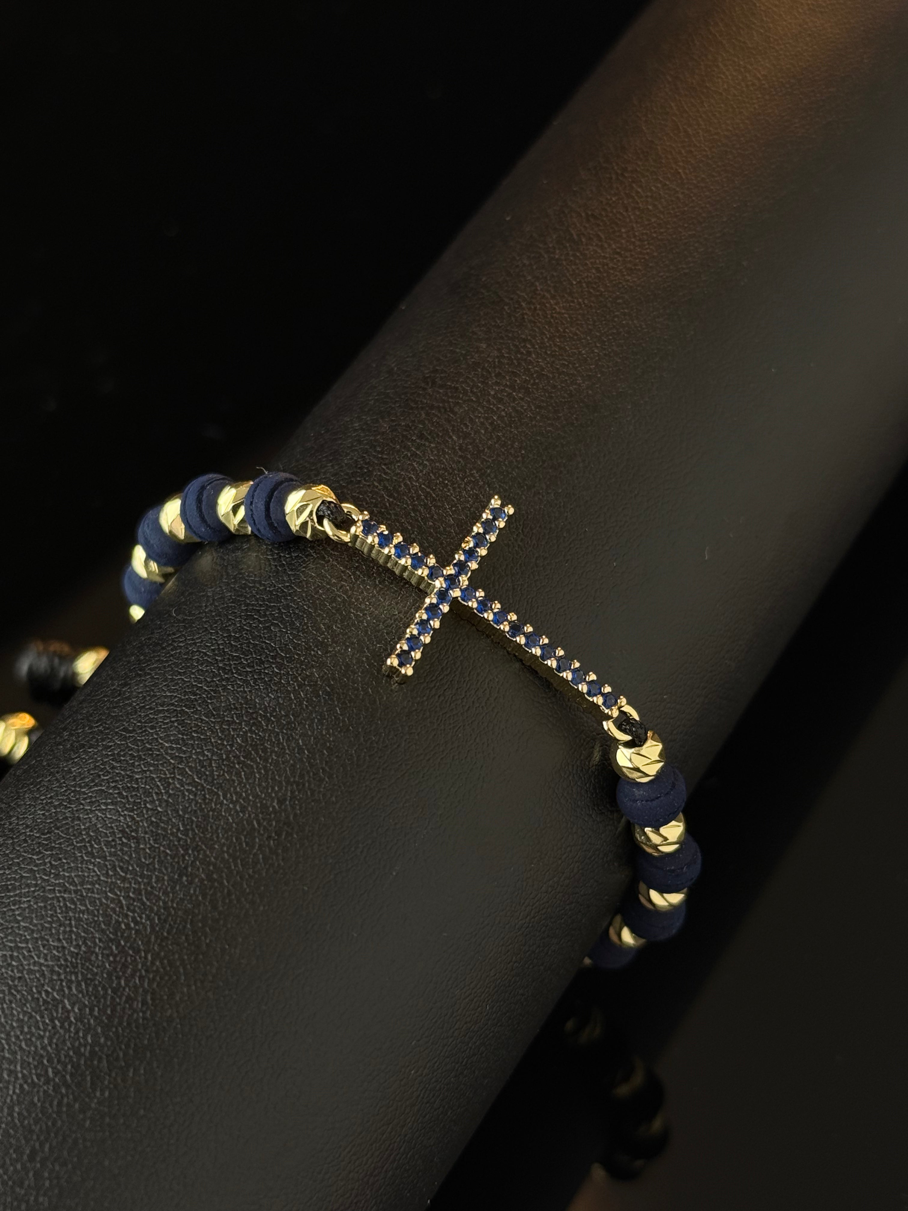 Pulsera Cruz Circones Rodio