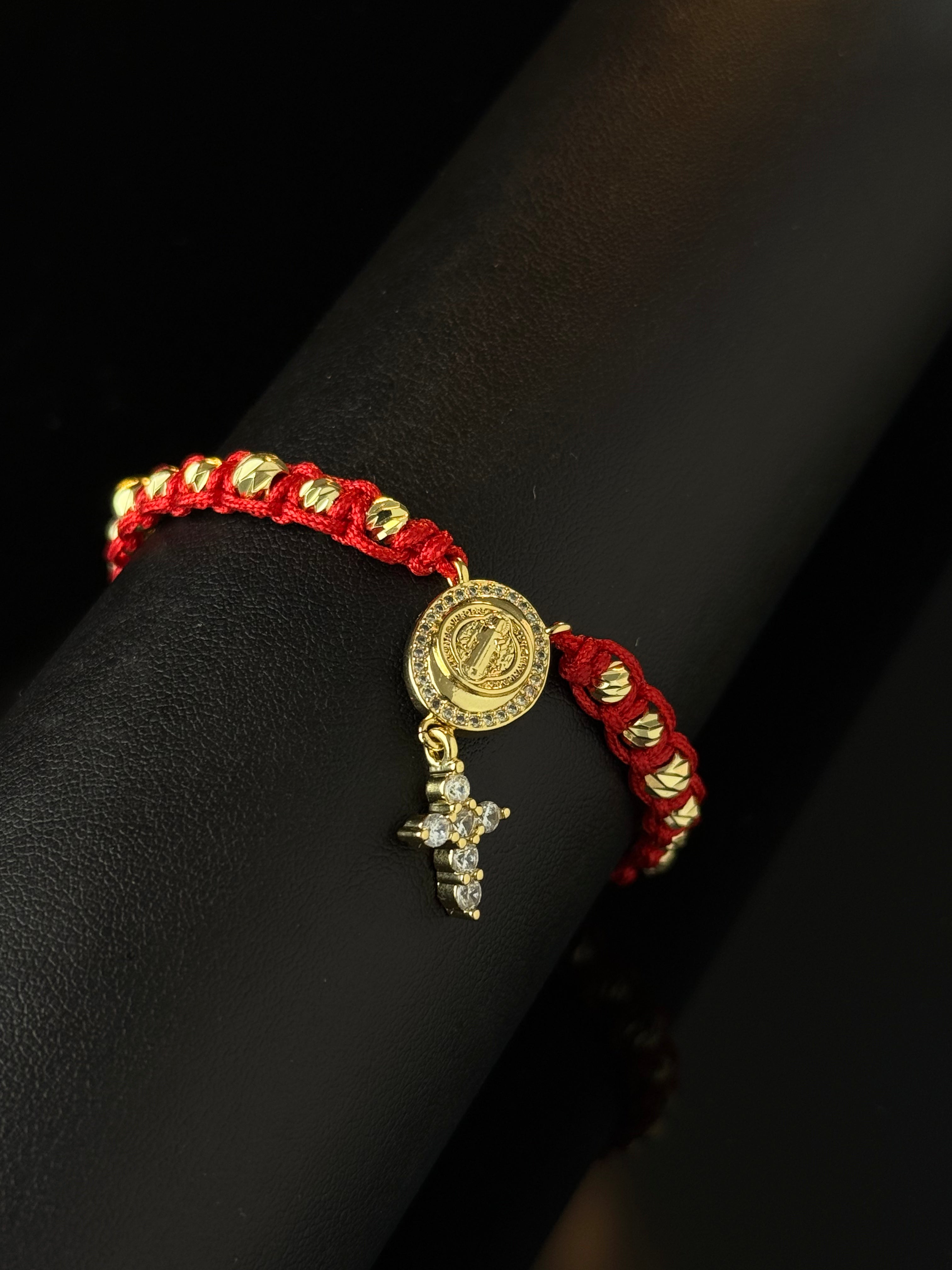 Pulsera Proteccion Colgante Rodio