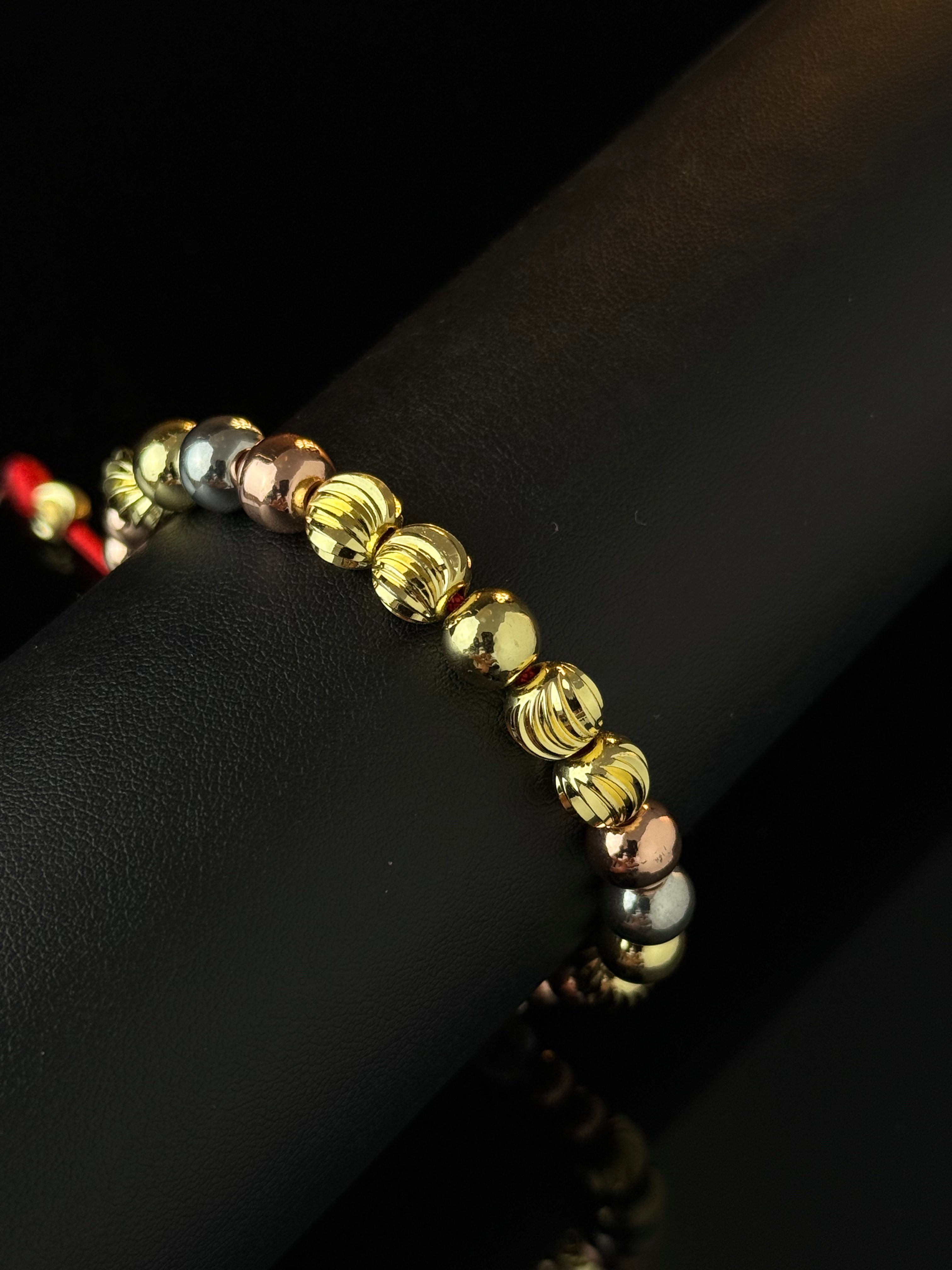 Pulsera 3 Oros Full Rodio