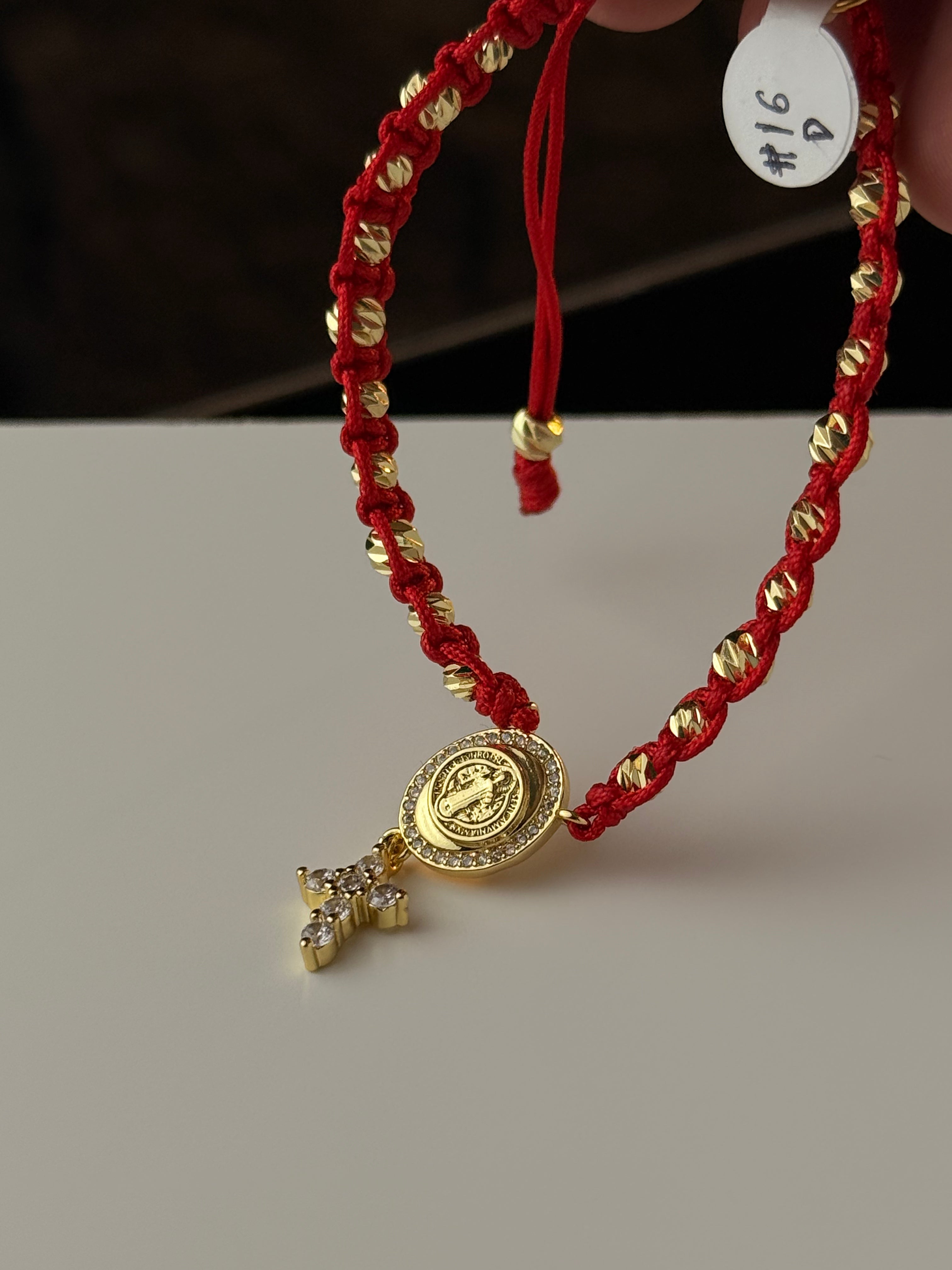 Pulsera Proteccion Colgante Rodio