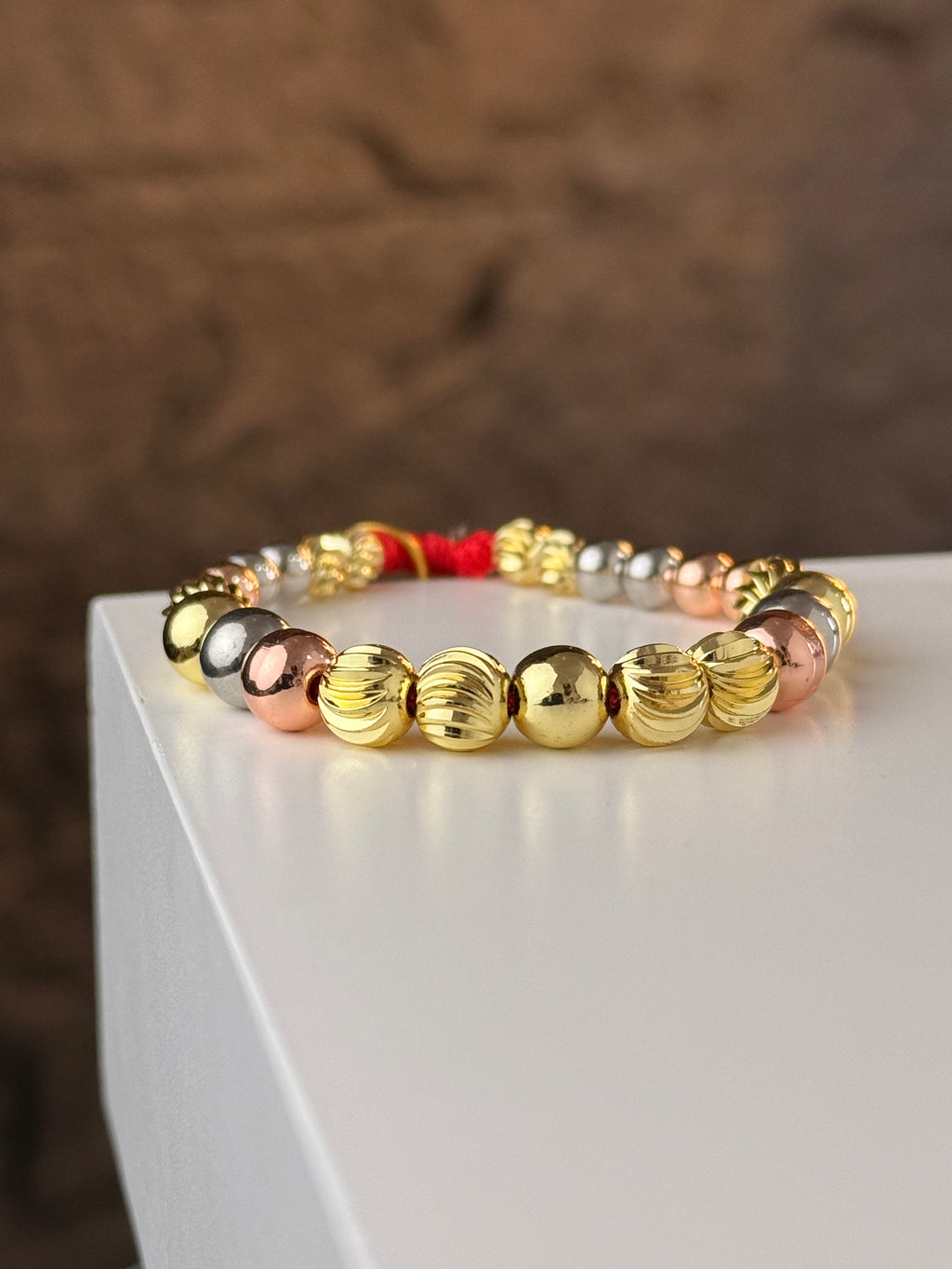 Pulsera 3 Oros Full Rodio