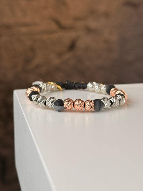 Pulsera 2 Oros x3 Rodio