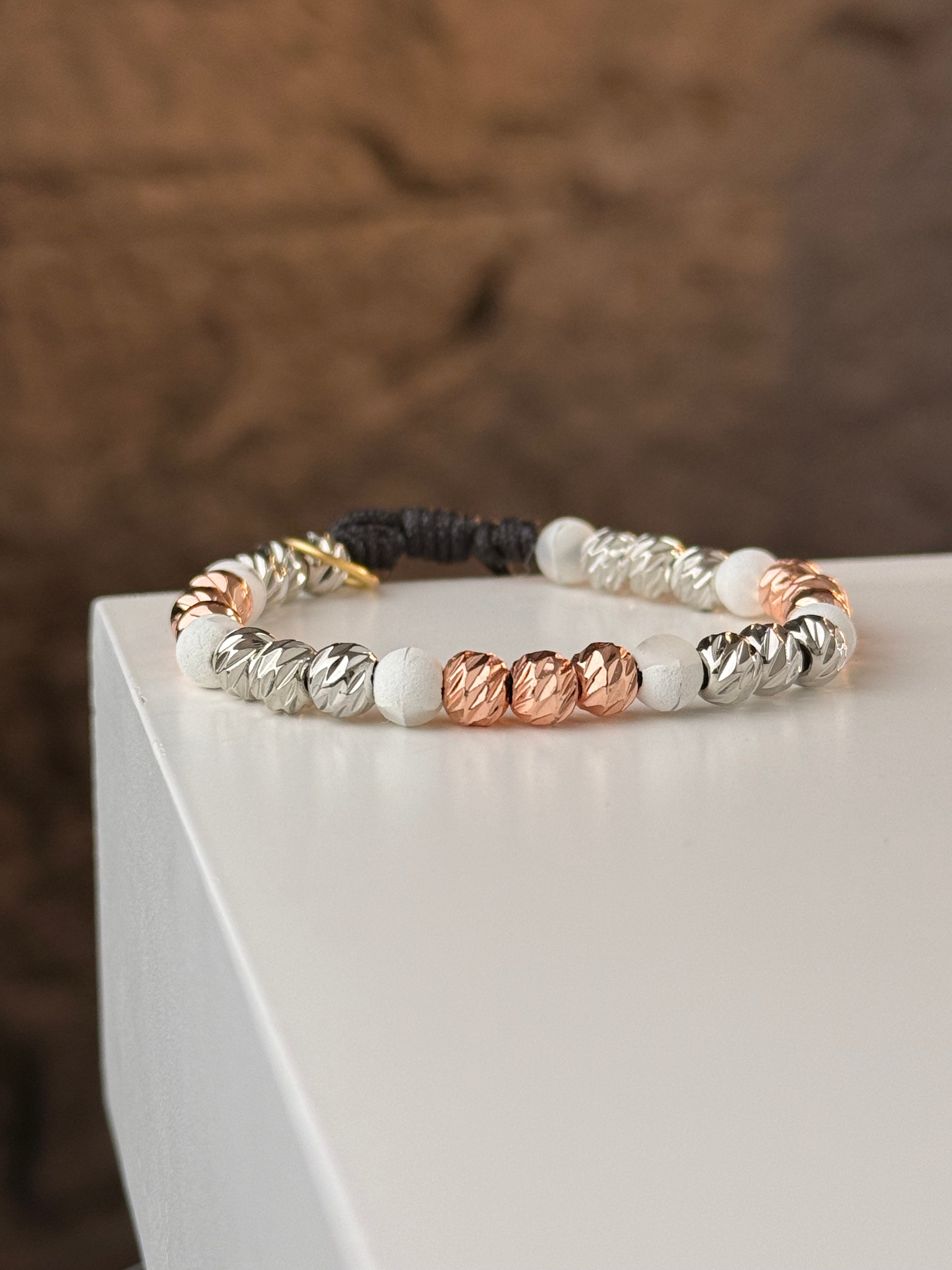 Pulsera 2 Oros x3 Rodio