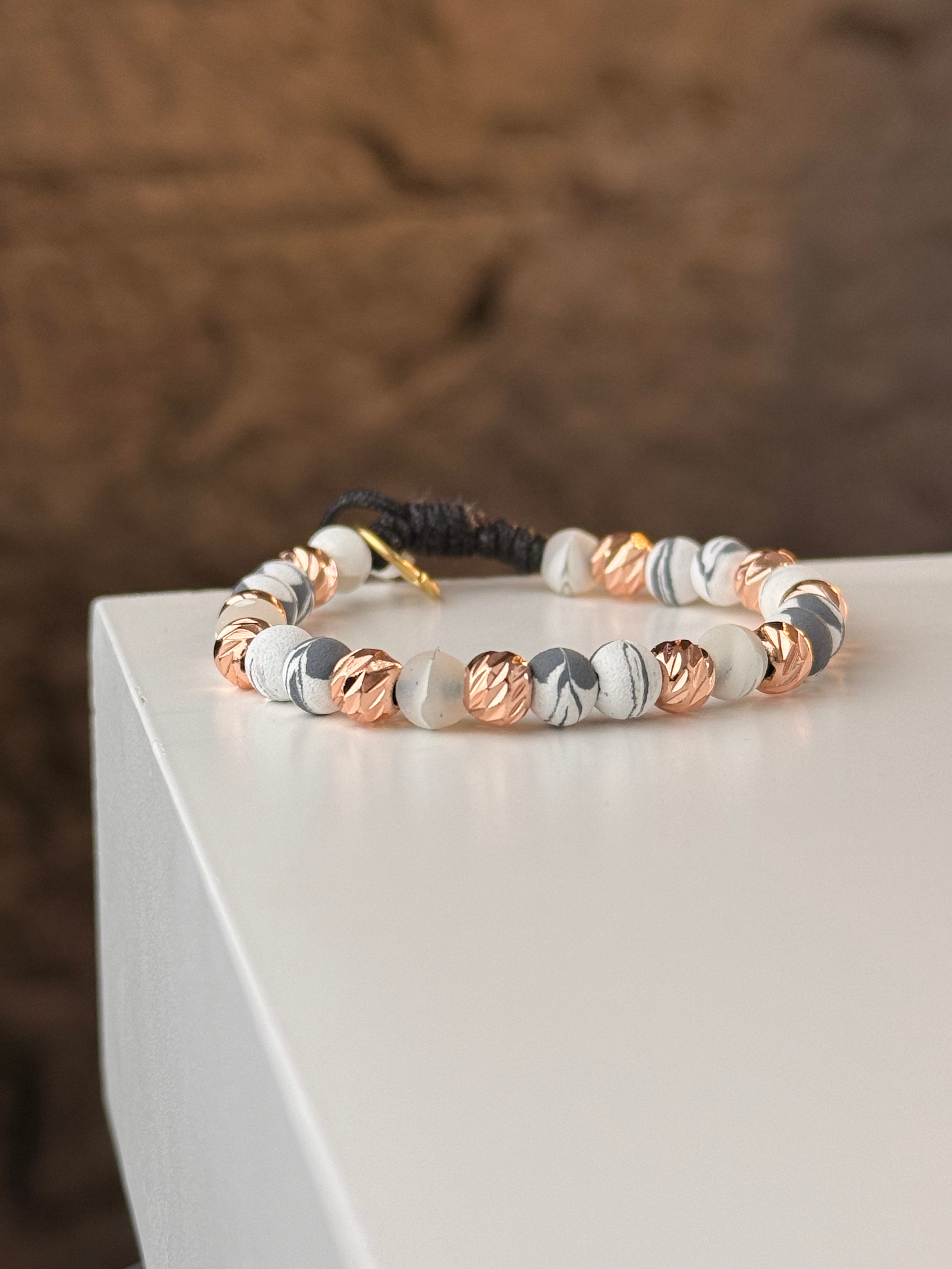 Pulsera Oro Rosa 1 Rodio