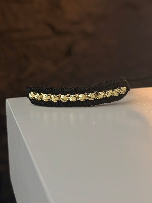 Pulsera 2 Tejidos 5 Rodio